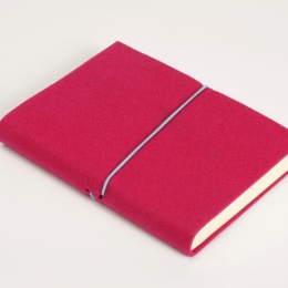Daily Planner 2022 FILZDUETT felt pink/elastic turquoise | 9 x 13 cm,  1 day/page