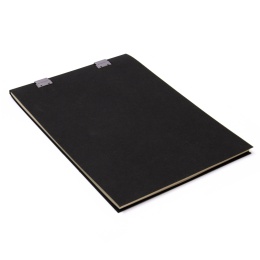 Note Pad CLIPPER black | A4, 50 sheet blank, 90 g