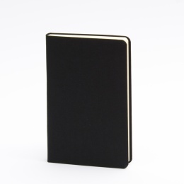 Notebook LEINEN black | 9 x 14 cm, 96 sheet blank
