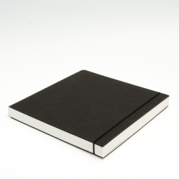 Sketchbook INSPIRATION elastic black | 21 x 21 cm, 96 sheet blank 120 g